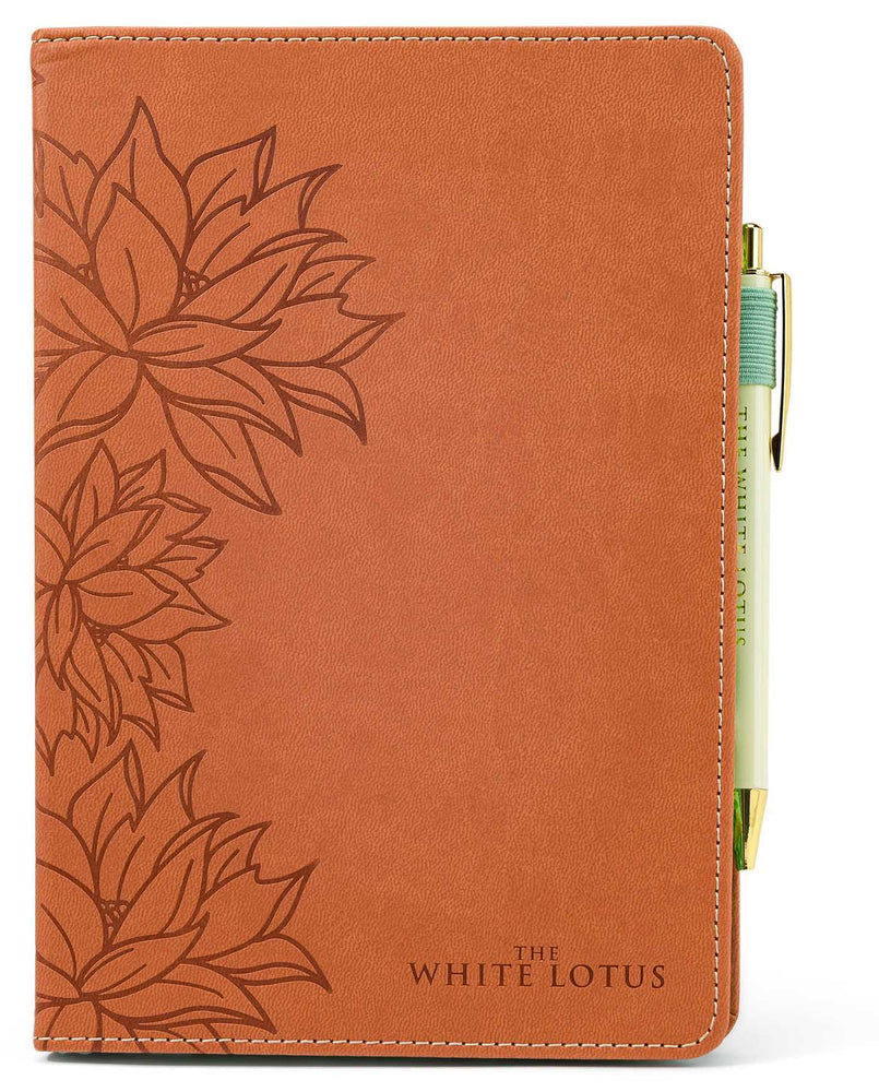 The White Lotus Journal and Pen Set - Stationery - Image - Pop Weasel