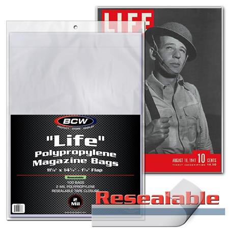 Resealable Life Magazine Bags (pack Of 100) image