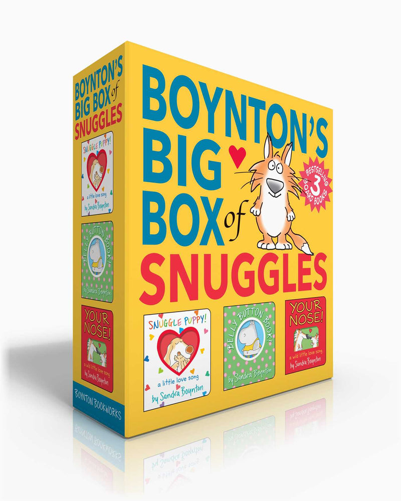 Boynton's Big Box of Snuggles (Boxed Set): Snuggle Puppy!; Belly Button Book!; Your Nose! - Childrens Books - Image - Pop Weasel