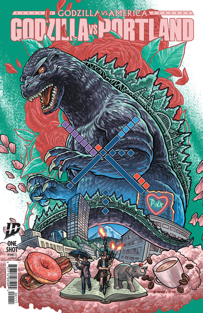 Godzilla Vs. America: Portland Cover A (Dewey) - Comics - Image - Pop Weasel