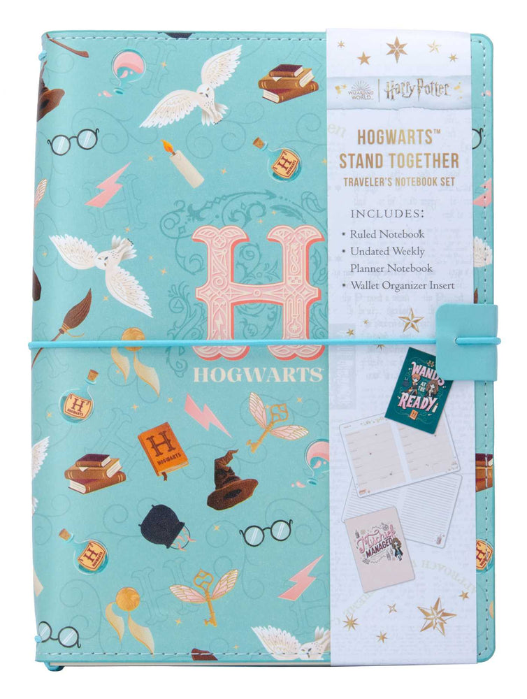 Harry Potter: Hogwarts Stand Together Traveler's Notebook Set: (Refillable Notebook) - Stationery - Image - Pop Weasel