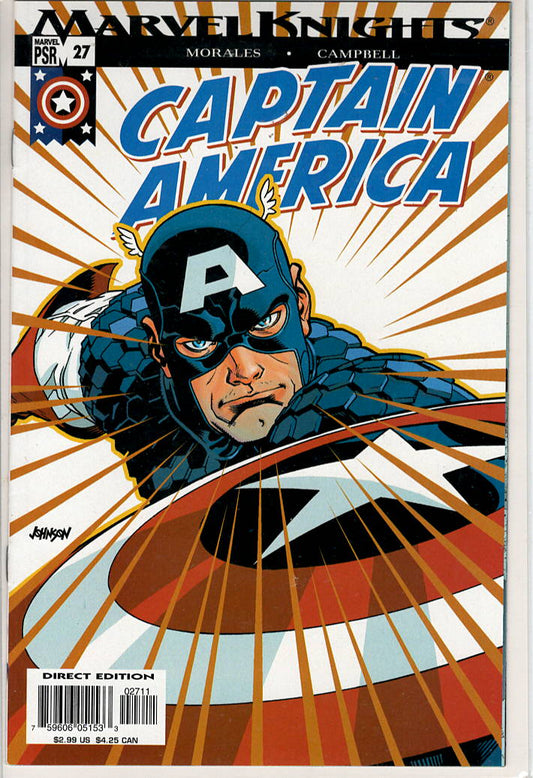 Pre-Owned - Captain America #27  (August 2004) Scanned Image Pop Weasel Pre-Owned Comics