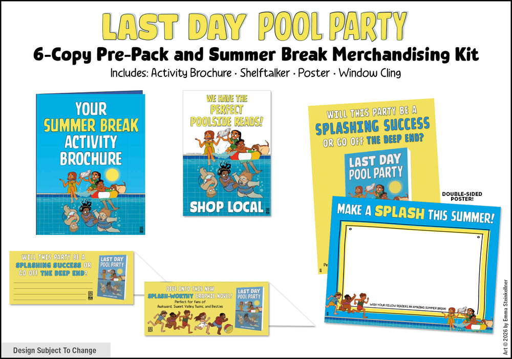 Last Day Pool Party 6-Copy Pre-Pack and Summer Break Merchandising Kit - Image - Books - Image - Pop Weasel