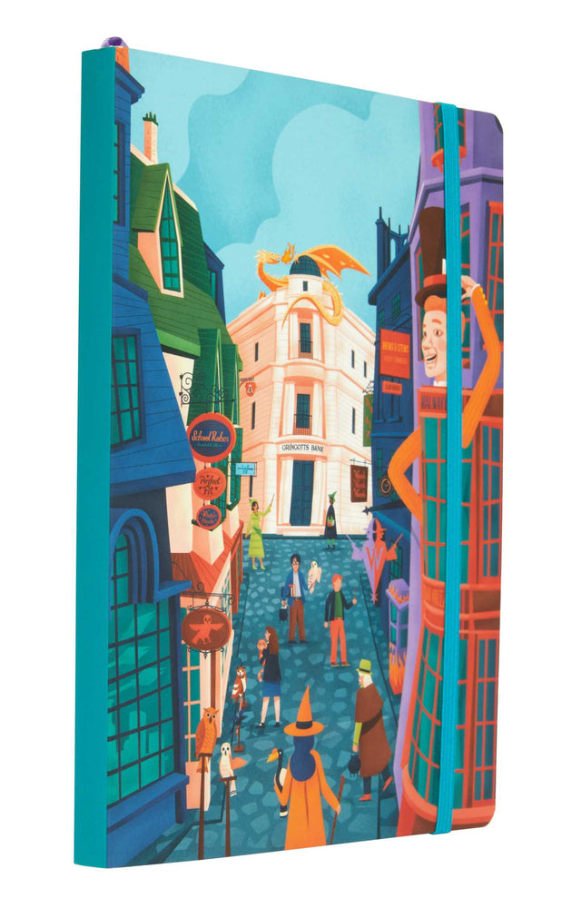 Harry Potter: Exploring Diagon Alley Softcover Notebook - Stationery - Image - Pop Weasel