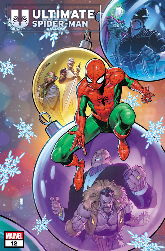 ULTIMATE SPIDER-MAN #12 PACO MEDINA WINTER HOLIDAY VARIANT image
