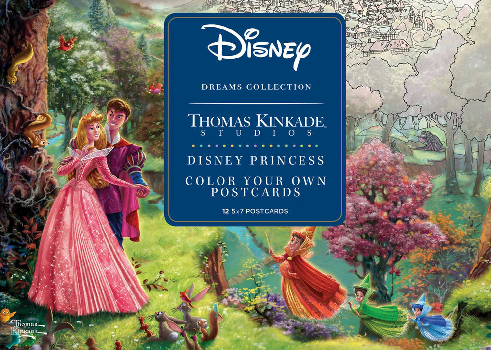Disney Dreams Collection Thomas Kinkade Studios Disney Princess Color Your Own P - Books - Image - Pop Weasel