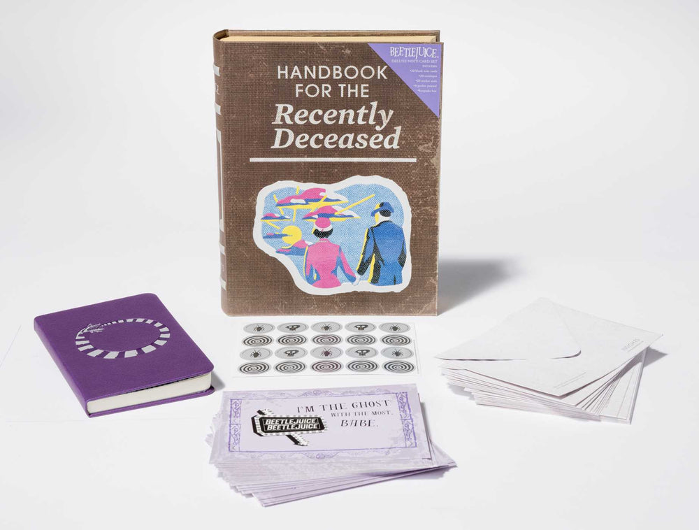 Beetlejuice: Handbook for the Recently Deceased Deluxe Note Card Set (With Keepsake Book Box) - Stationery - Image - Pop Weasel
