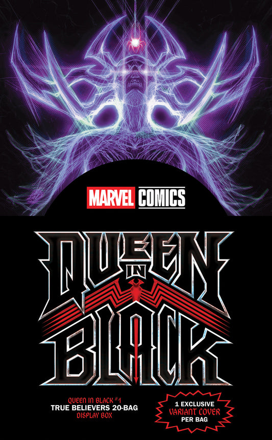 QUEEN IN BLACK #1 TRUE BELIEVERS 20-BAG DISPLAY BOX - Image