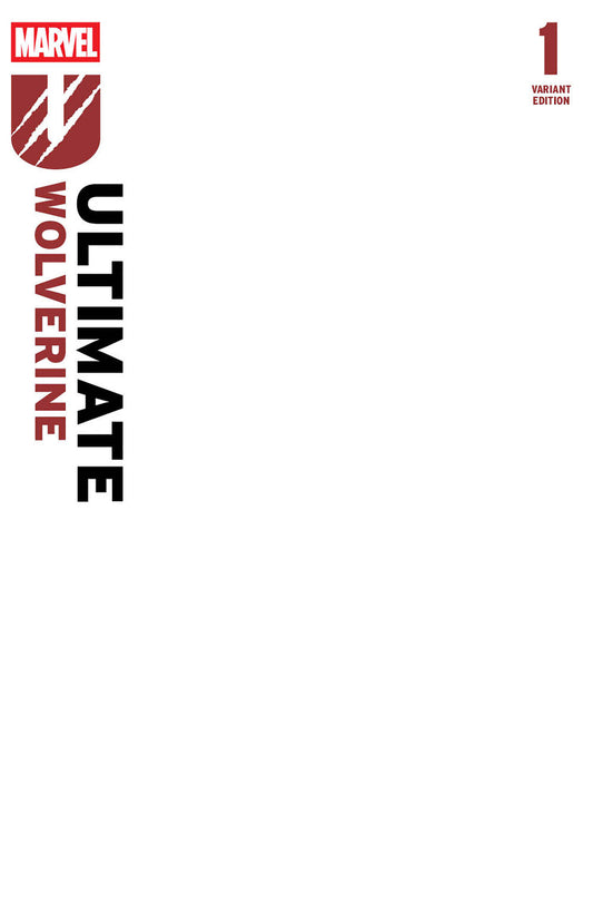 ULTIMATE WOLVERINE #1 BLANK COVER 2ND PRINTING VARIANT image