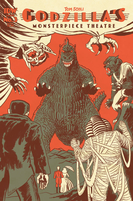 Godzilla’s Monsterpiece Theatre #3 Cover A (Scioli) image