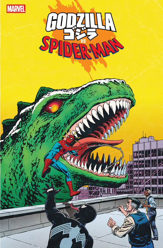 GODZILLA VS. SPIDER-MAN #1 JERRY ORDWAY GODZILLA KING OF THE MONSTERS HOMAGE VARIANT - Image