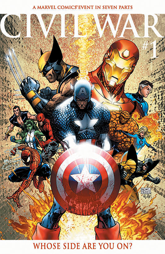 CIVIL WAR #1 FACSIMILE EDITION MICHAEL TURNER FOIL VARIANT - Image
