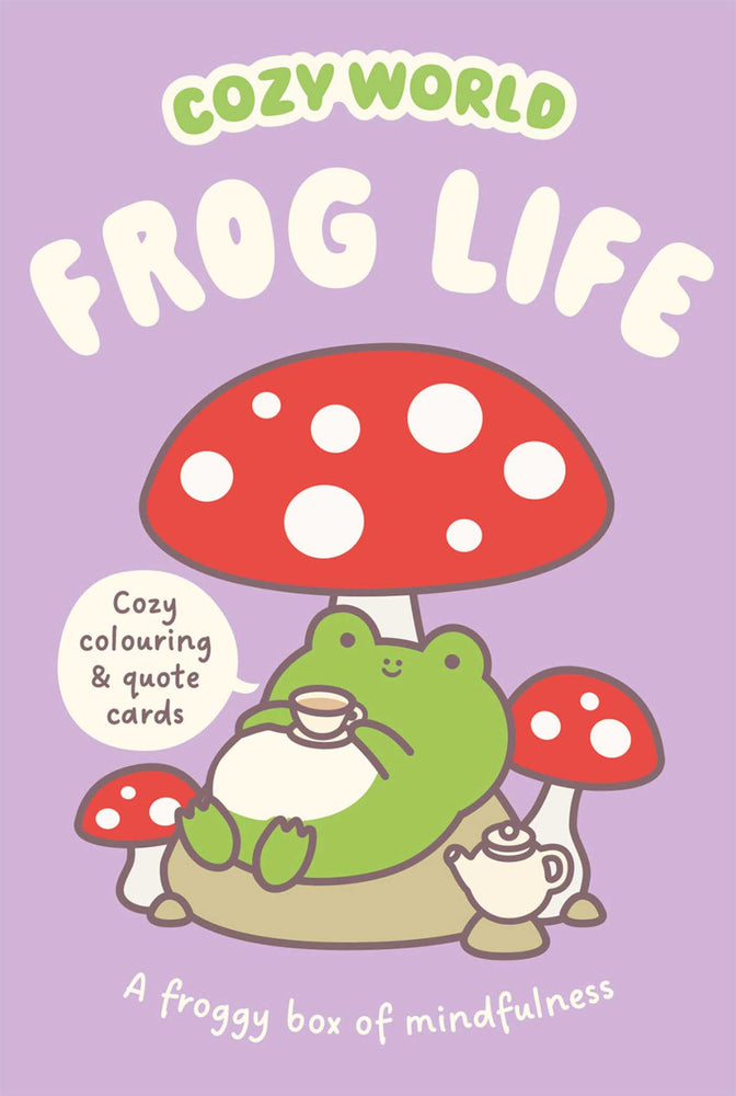 Cozy World: Frog Life Cozy Colouring & Quote Cards: A froggy box of mindfulness - Books - Image - Pop Weasel