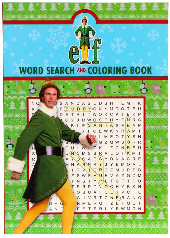 Elf Word Search and Coloring Book - Books - Image - Pop Weasel