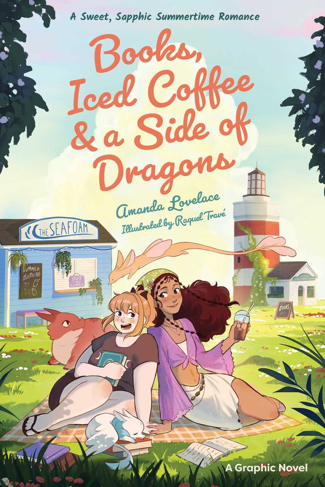 Books, Iced Coffee & a Side of Dragons: A Graphic Novel: A Sweet, Sapphic Summertime Romance - Graphic Novels - Image - Pop Weasel