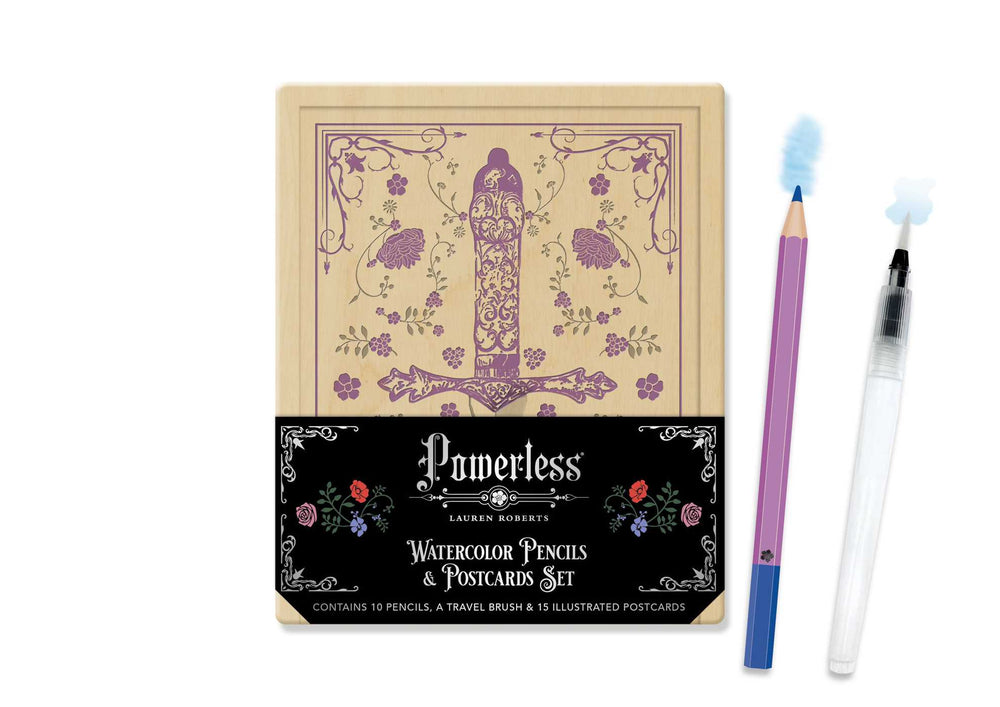 Lauren Roberts: Powerless Watercolor Pencils and Postcards Set - Stationery - Image - Pop Weasel
