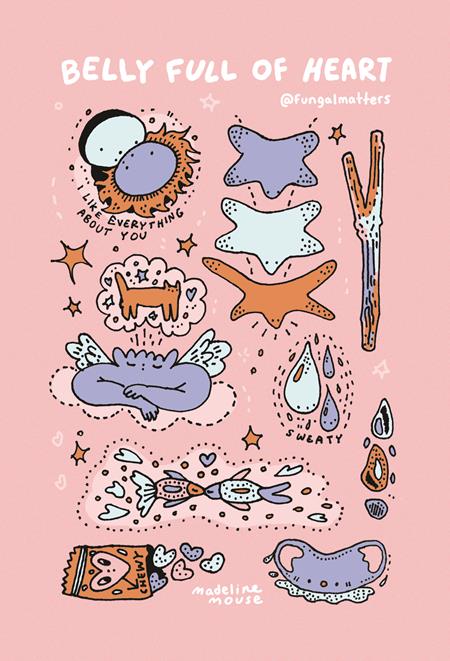 Belly Full Of Heart Sticker Sheet - Image