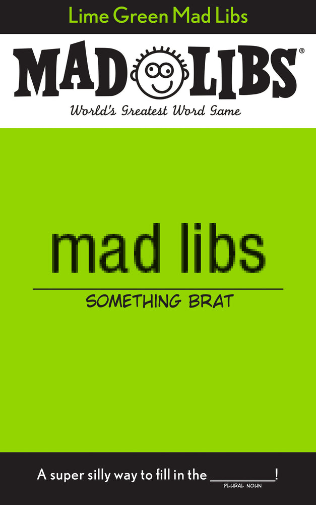 Lime Green Mad Libs image - Graphic Novels - Image - Pop Weasel