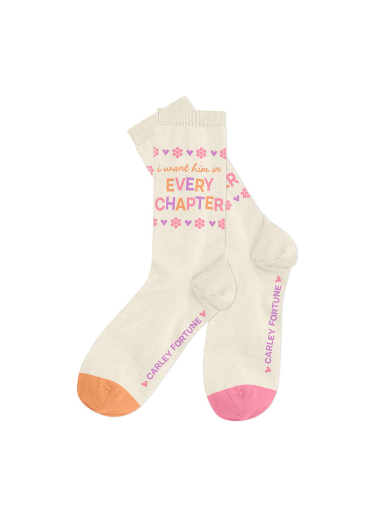 Carley Fortune Every Chapter Socks - Small - Merchandise - Image - Pop Weasel