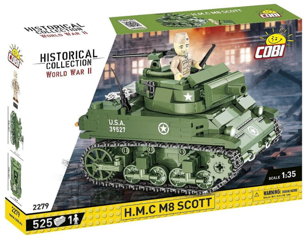 Image Pop Weasel - Image 2 of World War 2 - Howitzer Motor Carriage M8 Scott (519 Piece Kit) - Cobi - Model - Image - Pop Weasel