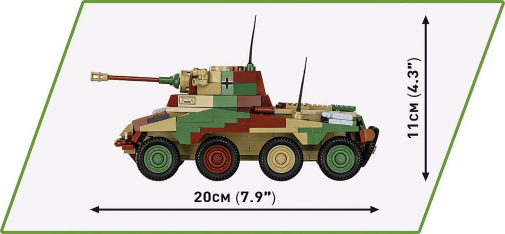 Image Pop Weasel - Image 6 of World War 2 - Sd.Kfz. 234/2 Puma (470 Piece Kit) - Cobi - Model - Image - Pop Weasel