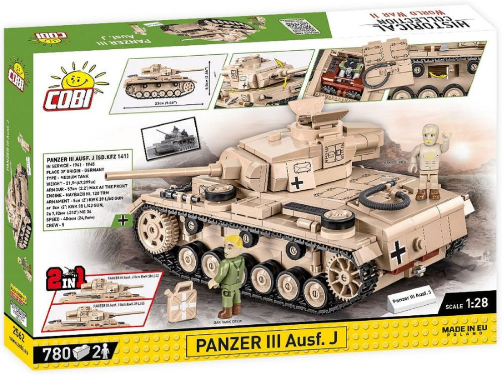 Image Pop Weasel - Image 3 of World War 2 - Panzer III Ausf.J & Field Workshop (780 Piece Kit) - Cobi - Model - Image - Pop Weasel