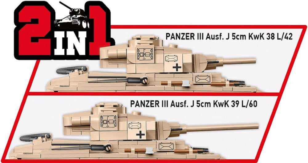 Image Pop Weasel - Image 7 of World War 2 - Panzer III Ausf.J & Field Workshop (780 Piece Kit) - Cobi - Model - Image - Pop Weasel