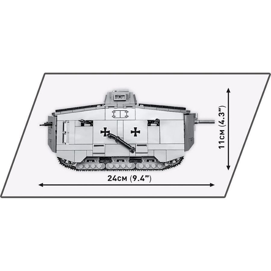 Image Pop Weasel - Image 8 of Great War - Sturmpanzerwagen A7V (840 Piece Kit) - Cobi - Model - Image - Pop Weasel