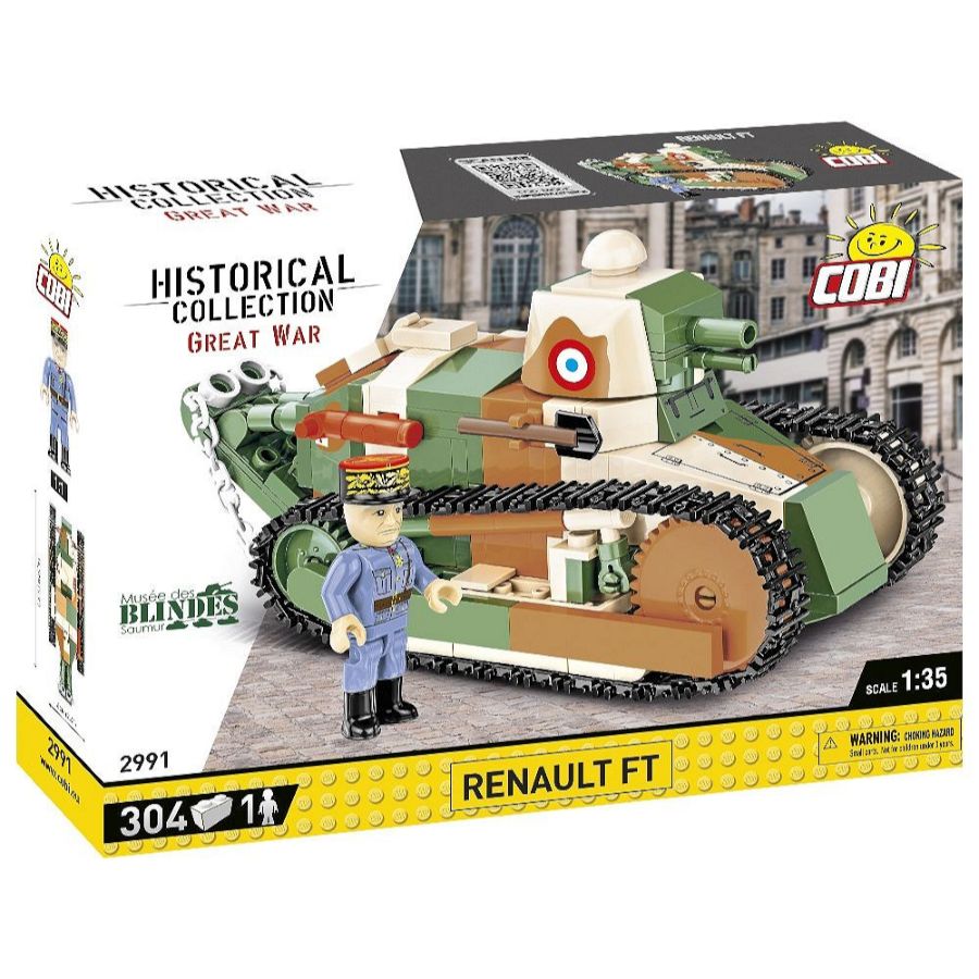 Image Pop Weasel - Image 2 of Great War - Renault FT (Pere des Chars) (302 Piece Kit) - Cobi - Model - Image - Pop Weasel
