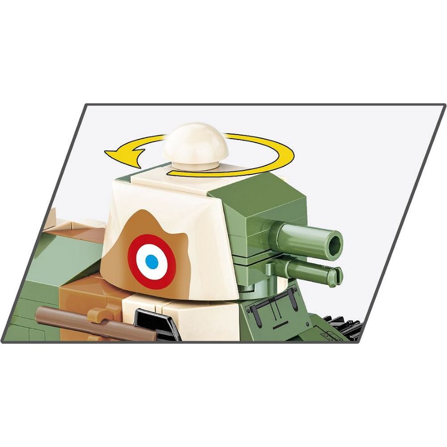 Image Pop Weasel - Image 4 of Great War - Renault FT (Pere des Chars) (302 Piece Kit) - Cobi - Model - Image - Pop Weasel