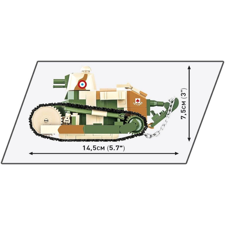 Image Pop Weasel - Image 5 of Great War - Renault FT (Pere des Chars) (302 Piece Kit) - Cobi - Model - Image - Pop Weasel