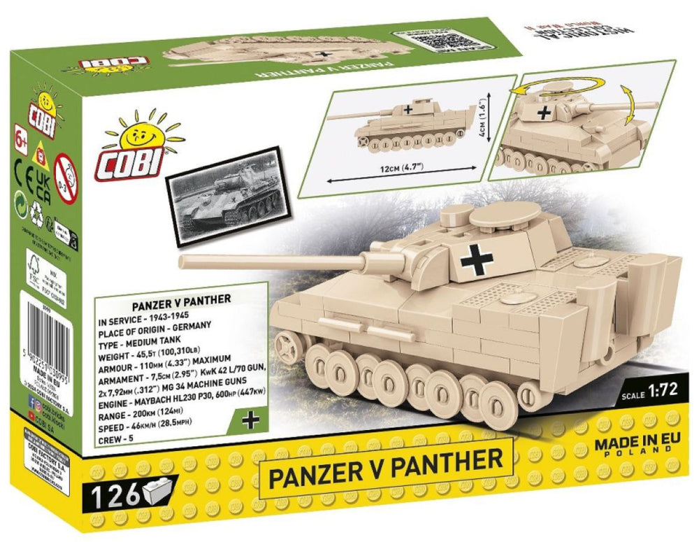 Image Pop Weasel - Image 3 of World War 2 - Panzer V Panther (126 Piece Kit) - Cobi - Model - Image - Pop Weasel