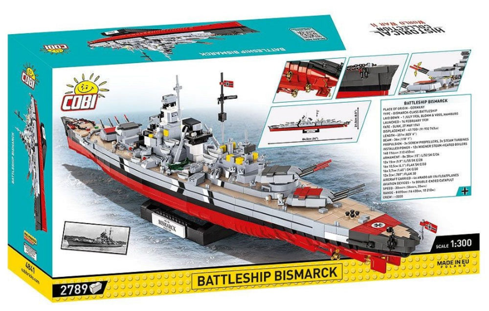 Image Pop Weasel - Image 3 of World War 2 - Battleship Bismarck (2810 Piece Kit) - Cobi - Model - Image - Pop Weasel