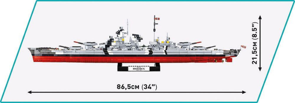 Image Pop Weasel - Image 7 of World War 2 - Battleship Bismarck (2810 Piece Kit) - Cobi - Model - Image - Pop Weasel