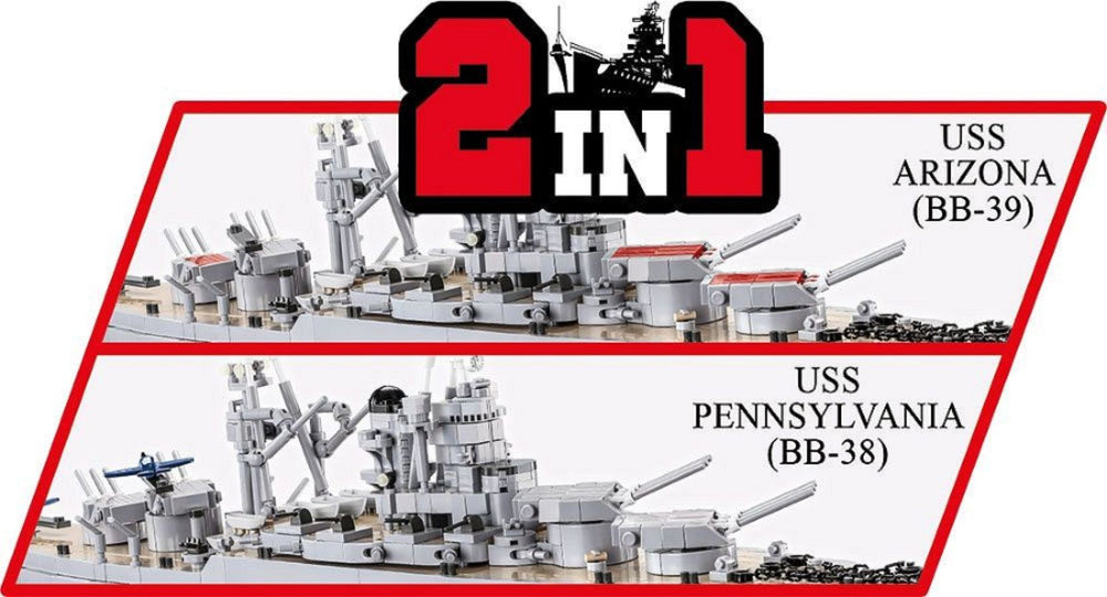 Image Pop Weasel - Image 6 of World War 2 - Pennsylvania Class Battleship - Executive Edition (2088 Piece Kit) - Cobi - Model - Image - Pop Weasel