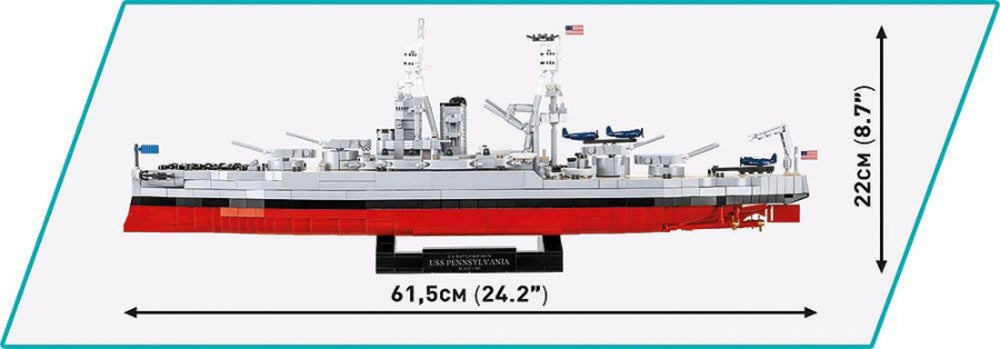 Image Pop Weasel - Image 7 of World War 2 - Pennsylvania Class Battleship - Executive Edition (2088 Piece Kit) - Cobi - Model - Image - Pop Weasel