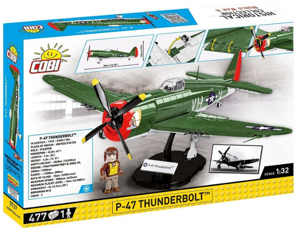 Image Pop Weasel - Image 3 of World War 2 - P-47 Thunderbolt (475 Piece Kit) - Cobi - Model - Image - Pop Weasel