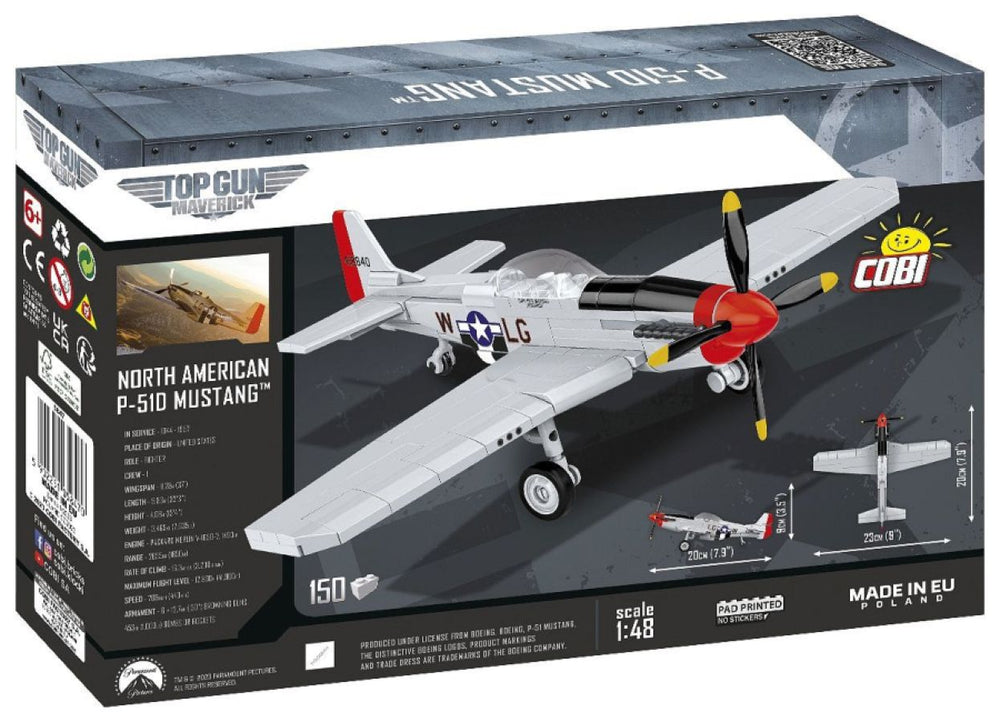 Image Pop Weasel - Image 3 of Top Gun: Maverick - P-51D Mustang (145 Piece Kit) - Cobi - Model - Image - Pop Weasel