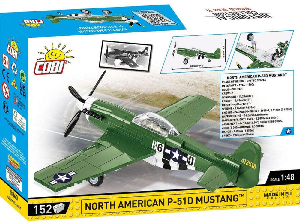Image Pop Weasel - Image 3 of World War 2 - P-51 Mustang (150 Piece Kit) - Cobi - Model - Image - Pop Weasel