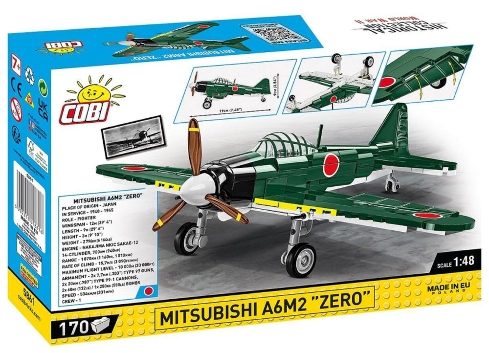 Image Pop Weasel - Image 3 of World War 2 - Mitsubishi A6M2 \"Zero\" (170 Piece Kit) - Cobi - Model - Image - Pop Weasel