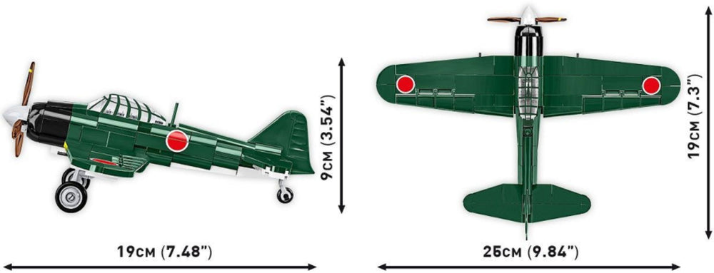 Image Pop Weasel - Image 6 of World War 2 - Mitsubishi A6M2 \"Zero\" (170 Piece Kit) - Cobi - Model - Image - Pop Weasel