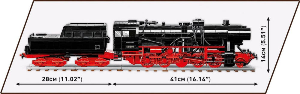 Image Pop Weasel - Image 7 of Trains - DR BR 52 Steam Locomotive 1:35 Scale [2505 Pcs] - Cobi - Model - Image - Pop Weasel