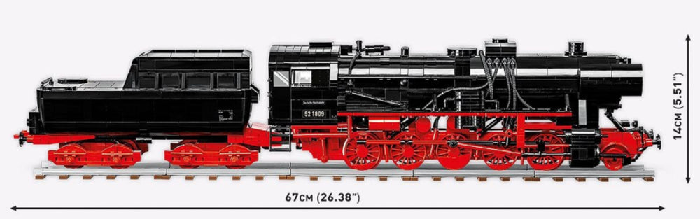 Image Pop Weasel - Image 8 of Trains - DR BR 52 Steam Locomotive 1:35 Scale [2505 Pcs] - Cobi - Model - Image - Pop Weasel