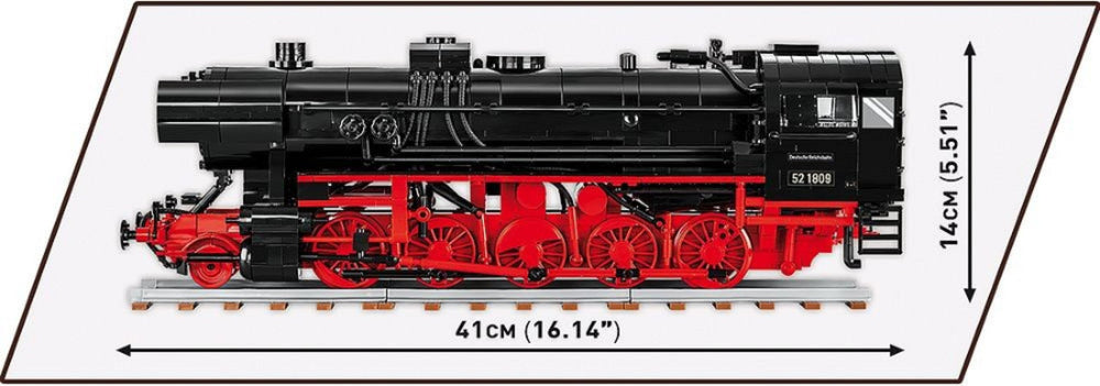 Image Pop Weasel - Image 8 of Trains - DR BR 52/TY2 Steam Locomotive 1:35 Scale [1723 Pcs] - Cobi - Model - Image - Pop Weasel