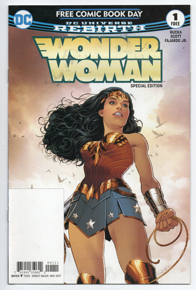 Pre-Owned - Wonder Woman 1 Free Comic Book Day 2017 Special Edition - Pre-Owned Comics - Image - Pop Weasel