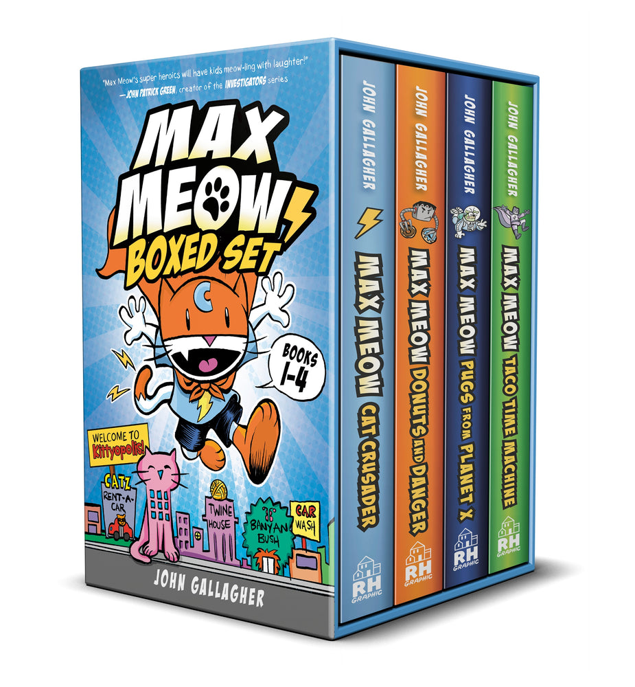 Pop Weasel Image of Max Meow Boxed Set: Welcome to Kittyopolis (Books 1-4) - Hardcover Boxed Set - Image - Pop Weasel