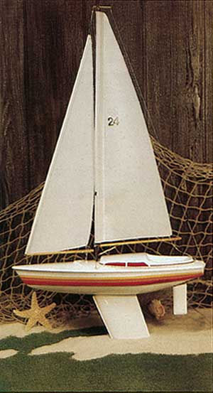 xx24" Huson Wood Sailboat - Model - Image - Pop Weasel