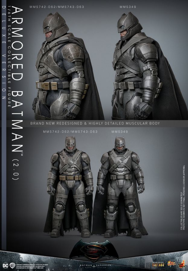 Pop Weasel - Image 9 of Batman v Superman: Dawn of Justice - Armored Batman (2.0) Deluxe 1:6 Scale Collectable Figure - Hot Toys - Statue - Image - Pop Weasel