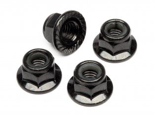 Flanged Lock Nut 5mm (4) - Model - Image - Pop Weasel