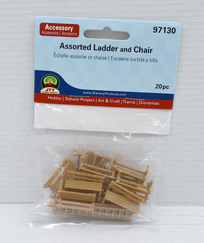 Assorted Ladder &amp; Chairs (20) - Model - Image - Pop Weasel